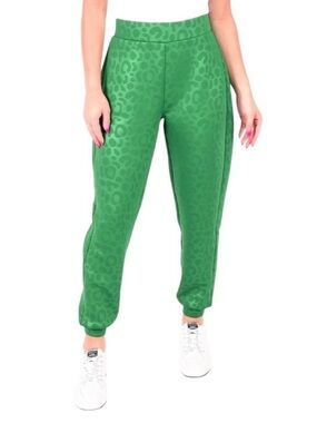 EMILY MCCARTHY Downtown Jogger Evergreen Cheetah Women’s Small Athleisure